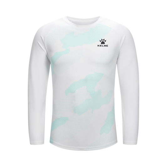 white-long-sleeve-training-top